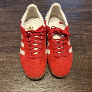 adidas Red and White Athletic Shoes